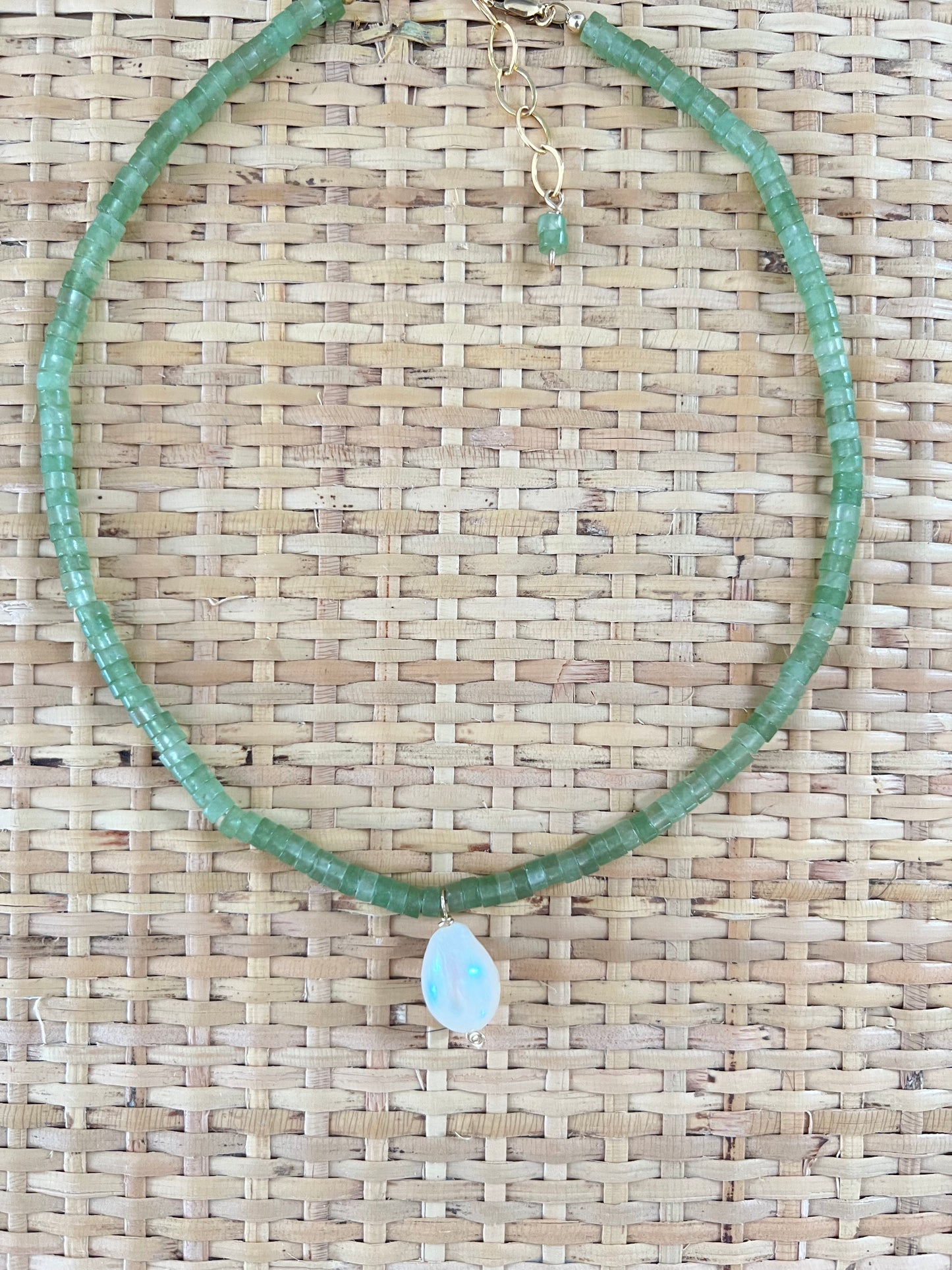 Green Pearl Necklace