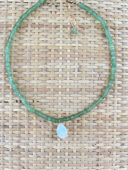 Green Pearl Necklace