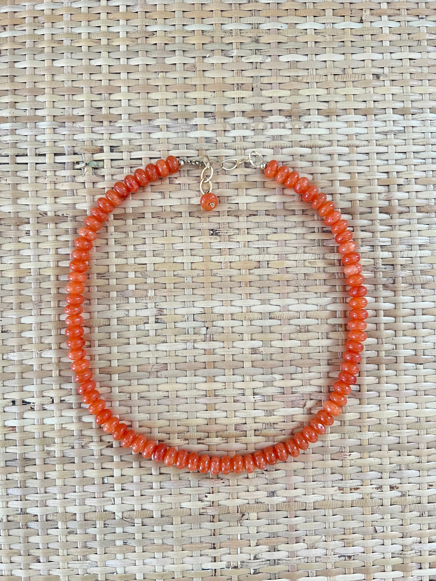 Orange Layering Necklace