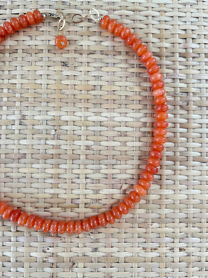 Orange Layering Necklace