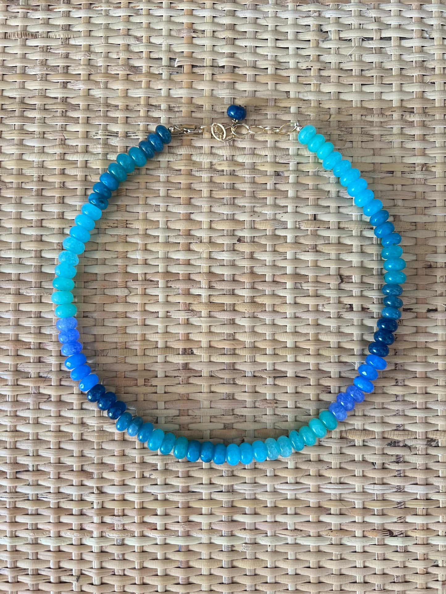 Mixed Blues Layering Necklace