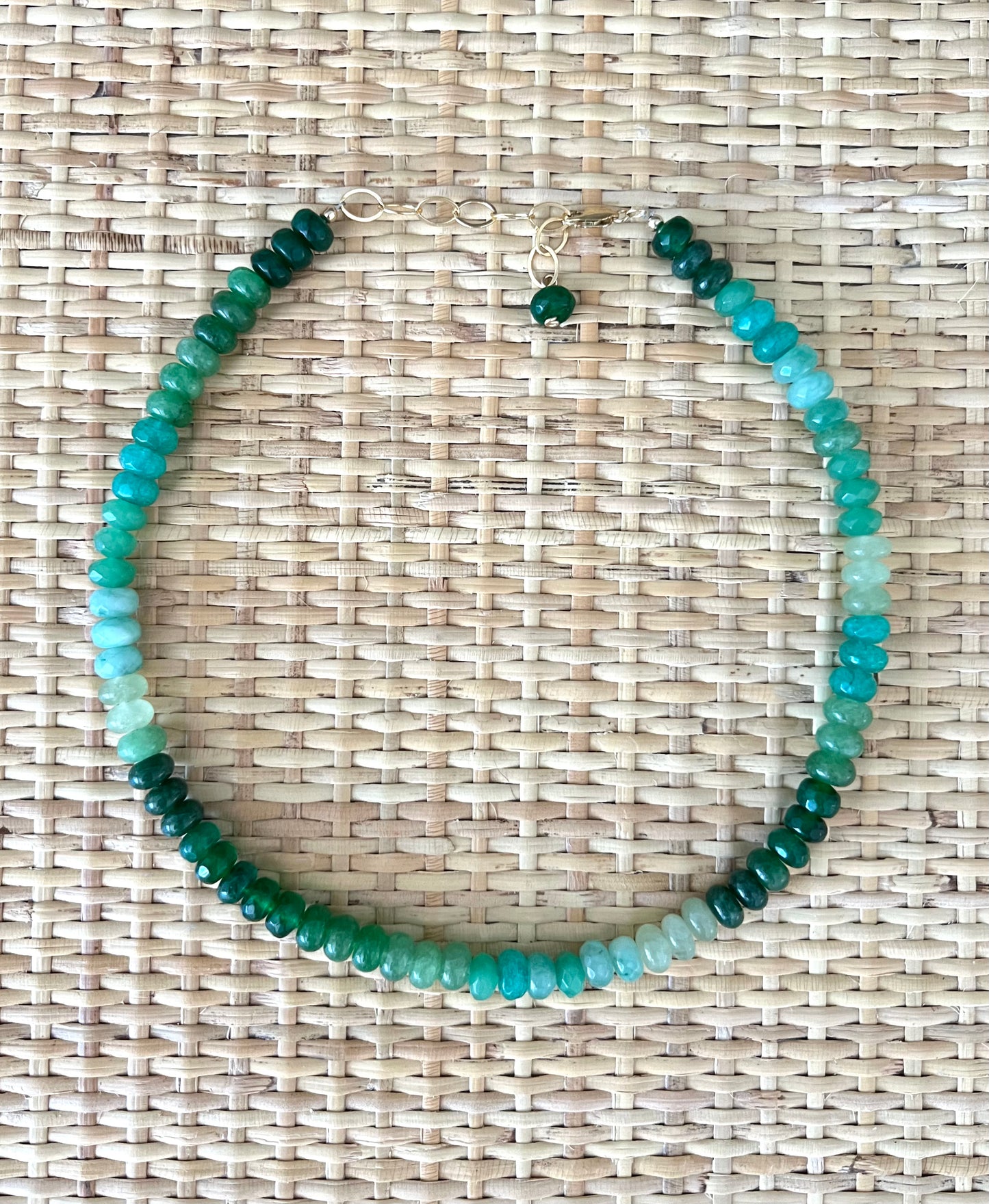 Mixed Green Layering Necklace