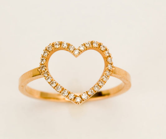 Diamond Heart Ring