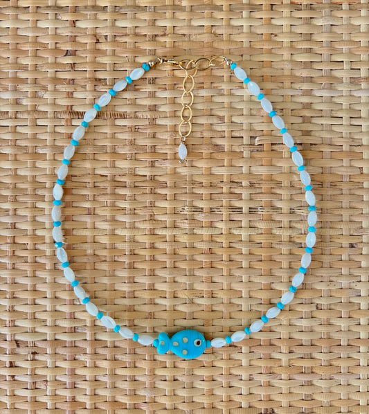 Turquoise Fish Necklace