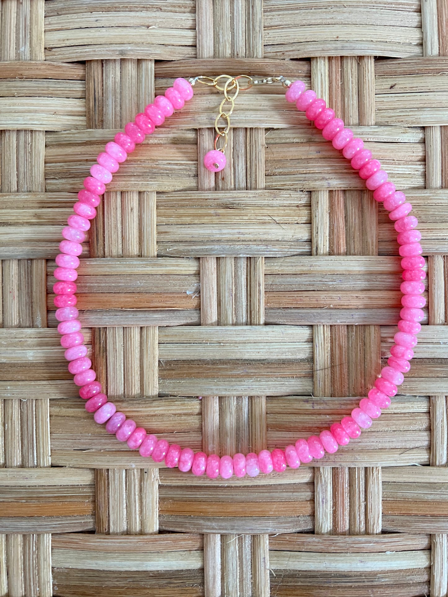 Coral Pink Layering Necklace