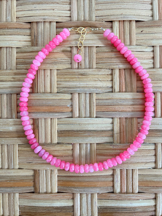 Coral Pink Layering Necklace