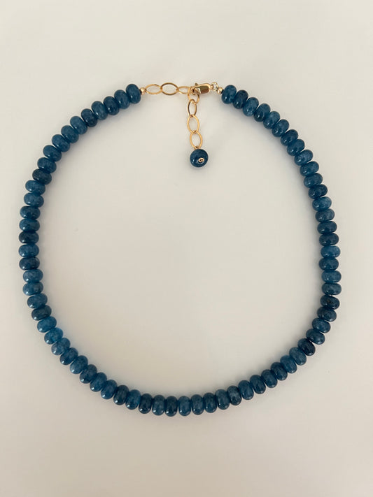 Navy Blue Layering Necklace