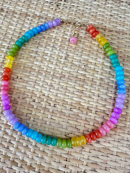 Rainbow Layering Necklace