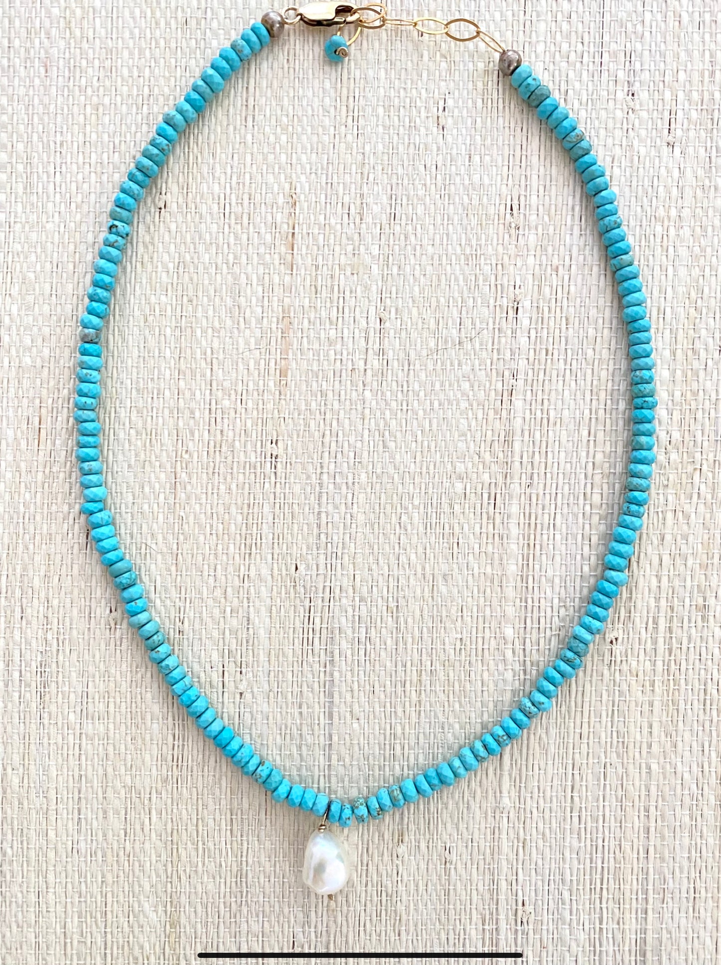 Turquoise Pearl Necklace