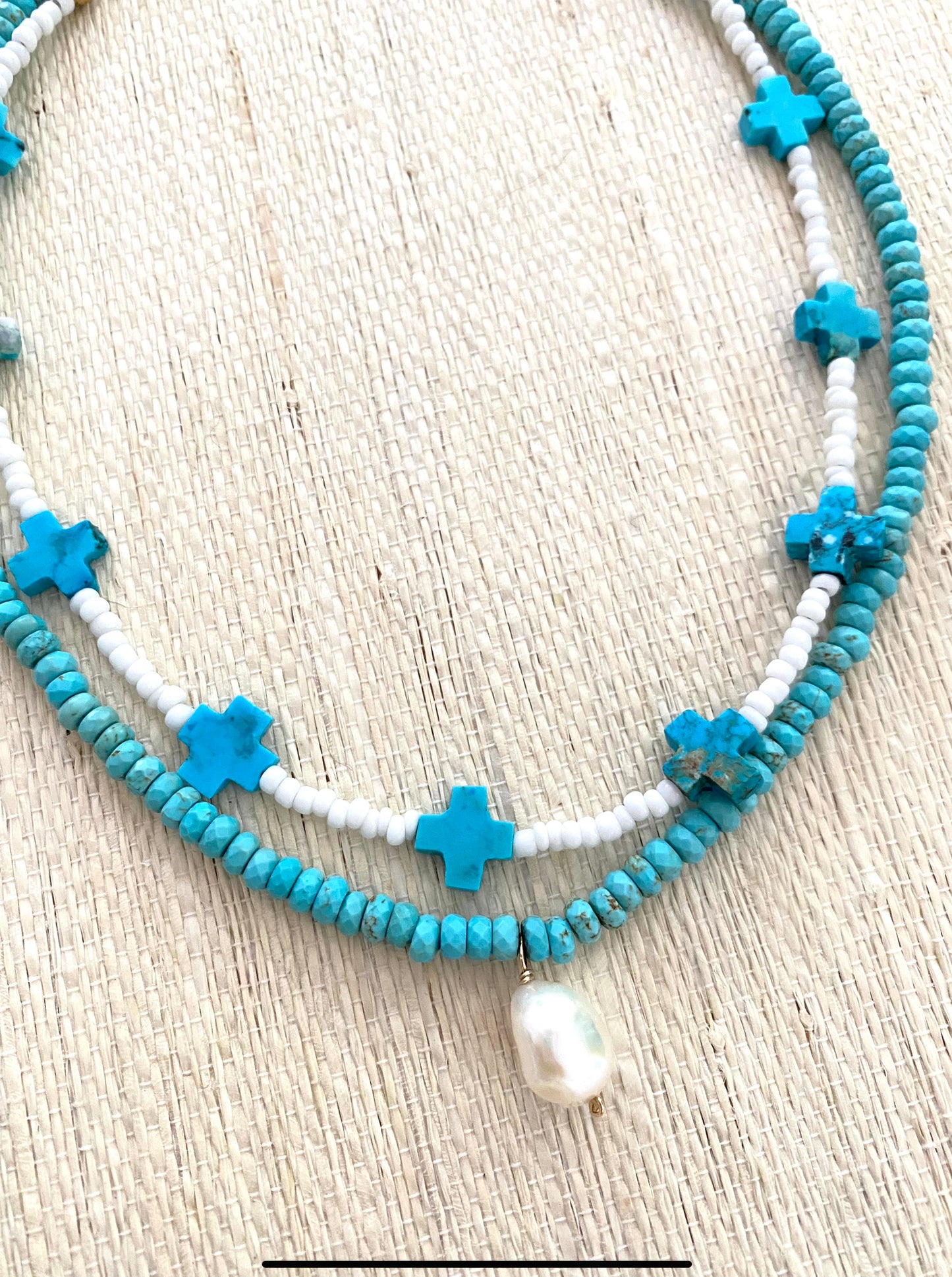 Turquoise Pearl Necklace