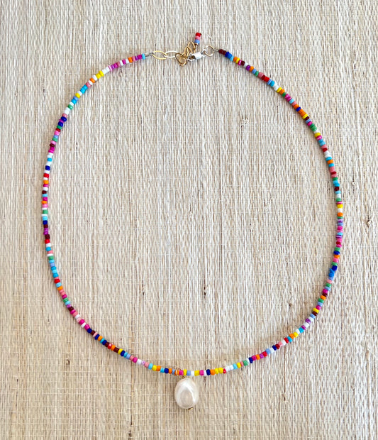 Multicolor Pearl Necklace