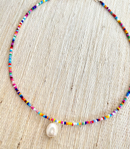 Multicolor Pearl Necklace