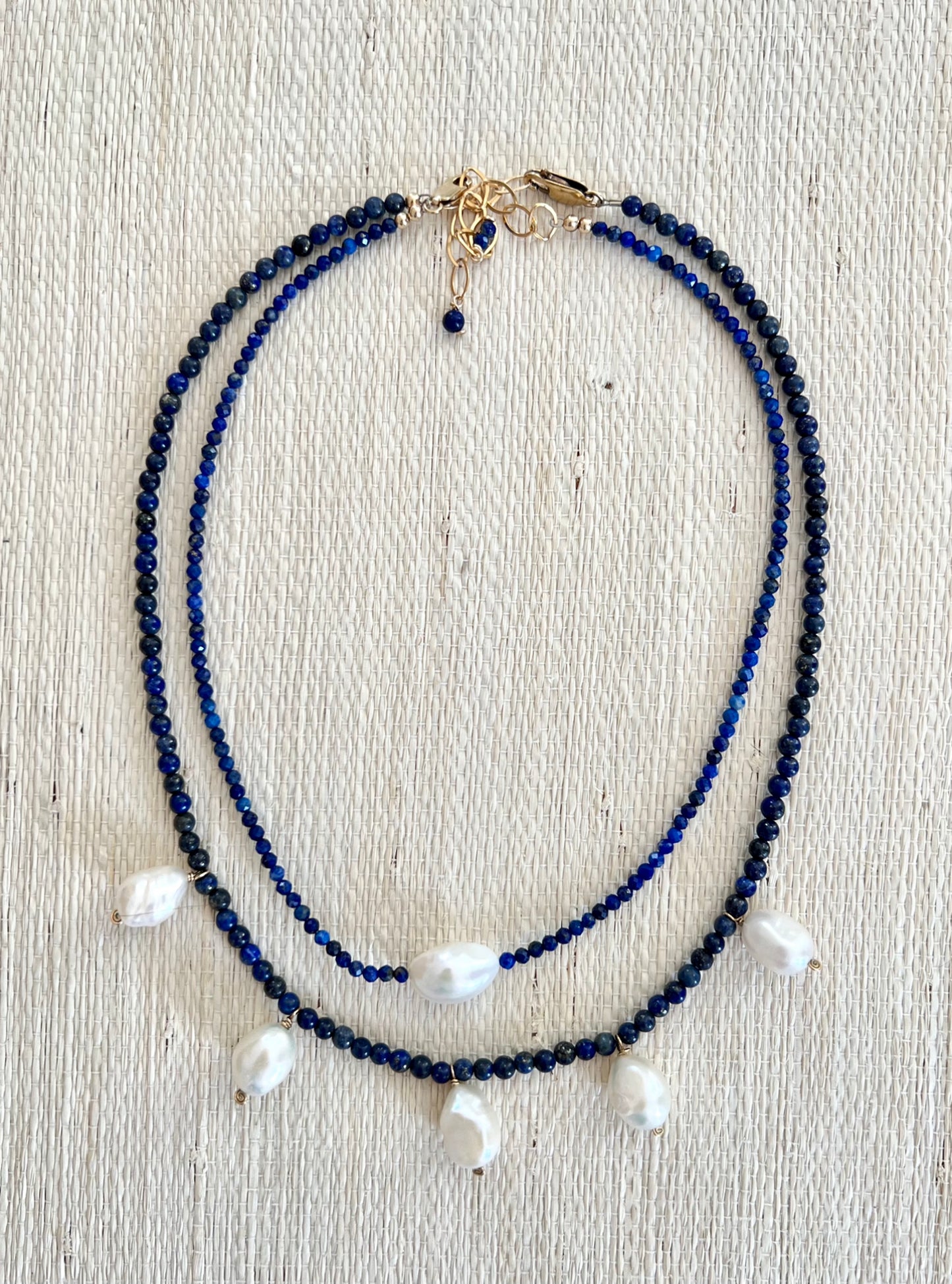 Lapis & Pearls Necklace