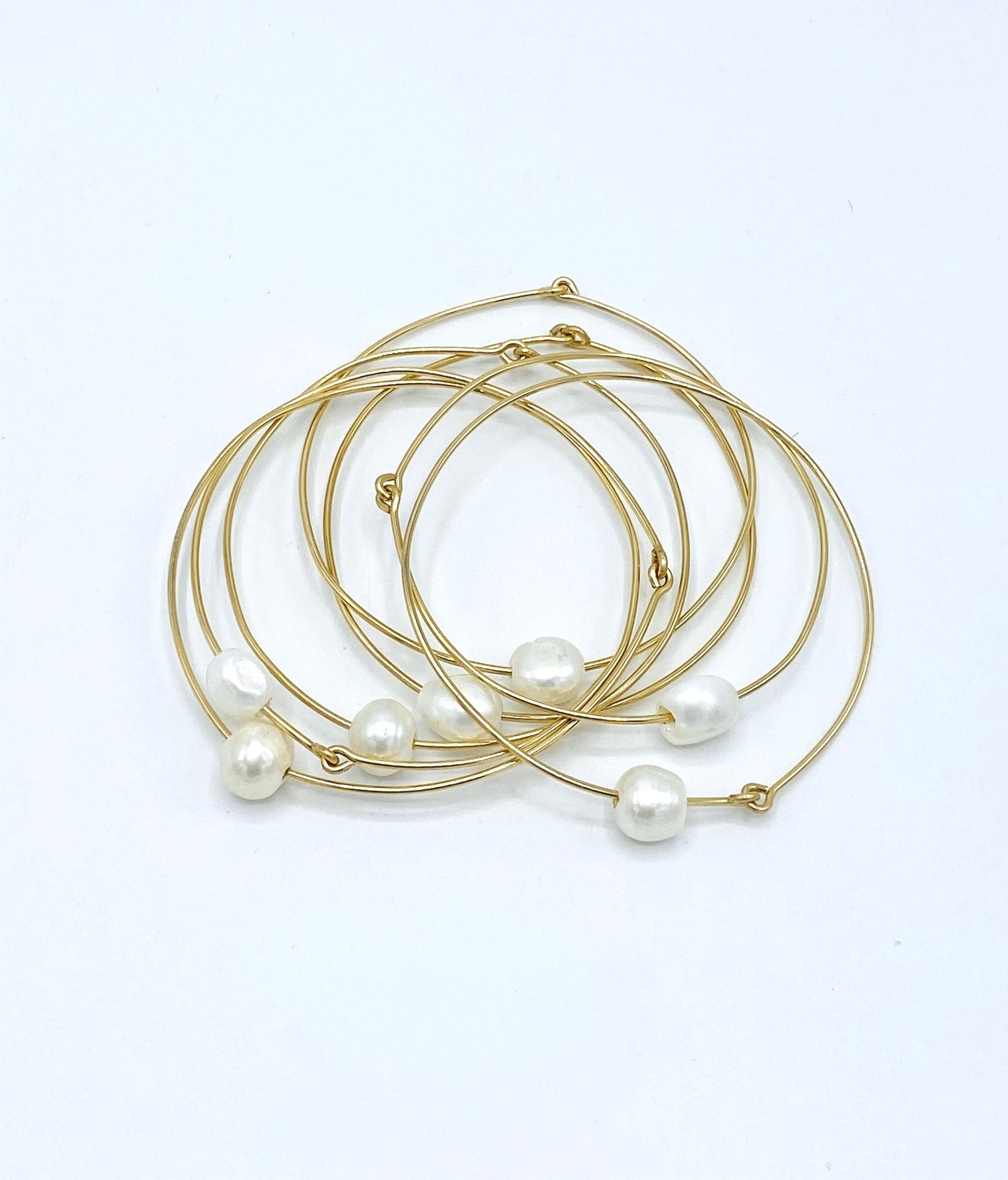 Pearl Gold Bangle