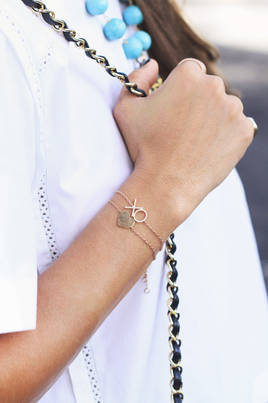 Rose Gold Heart Bracelet