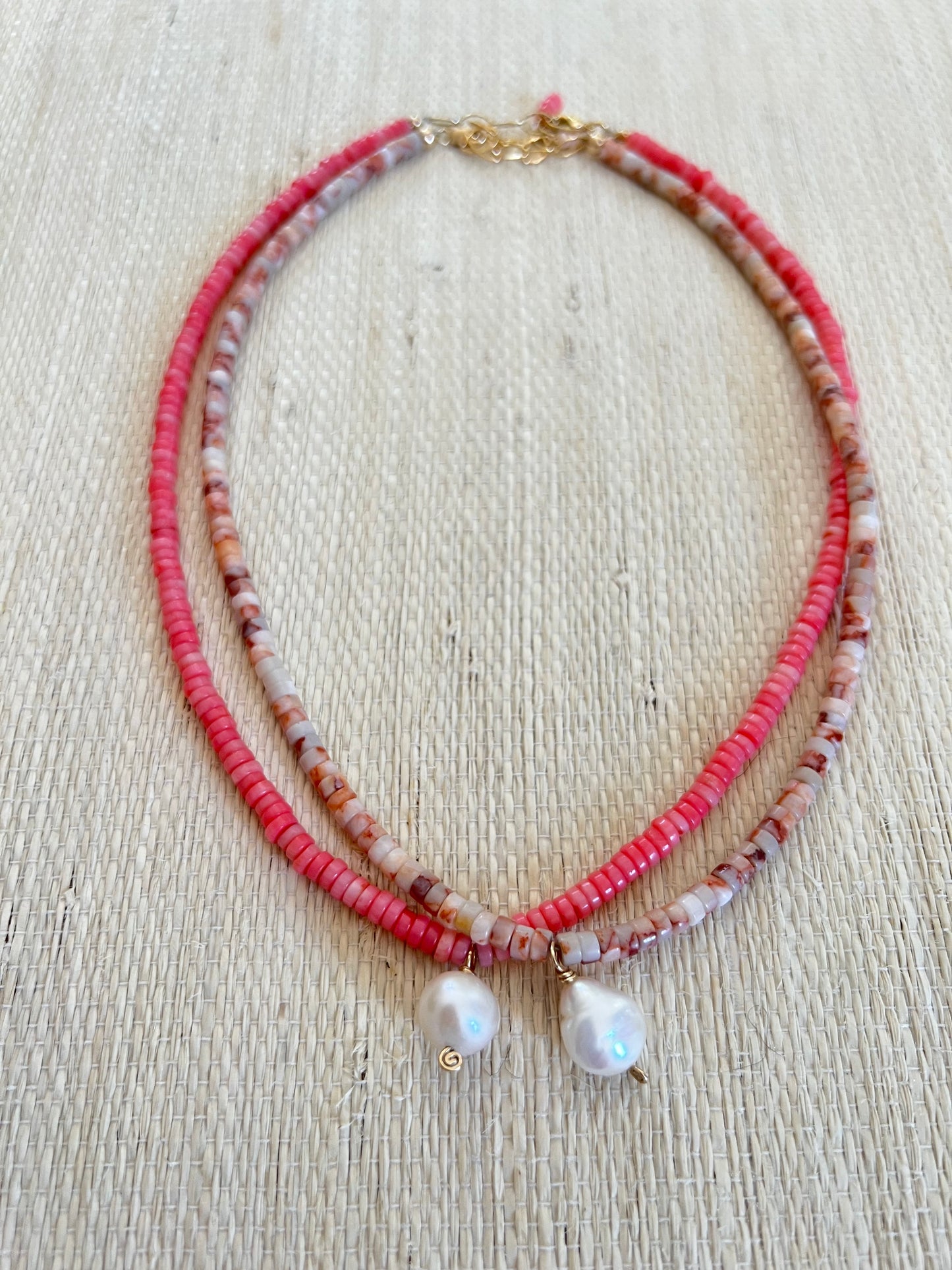 Jasper Pearl Necklace