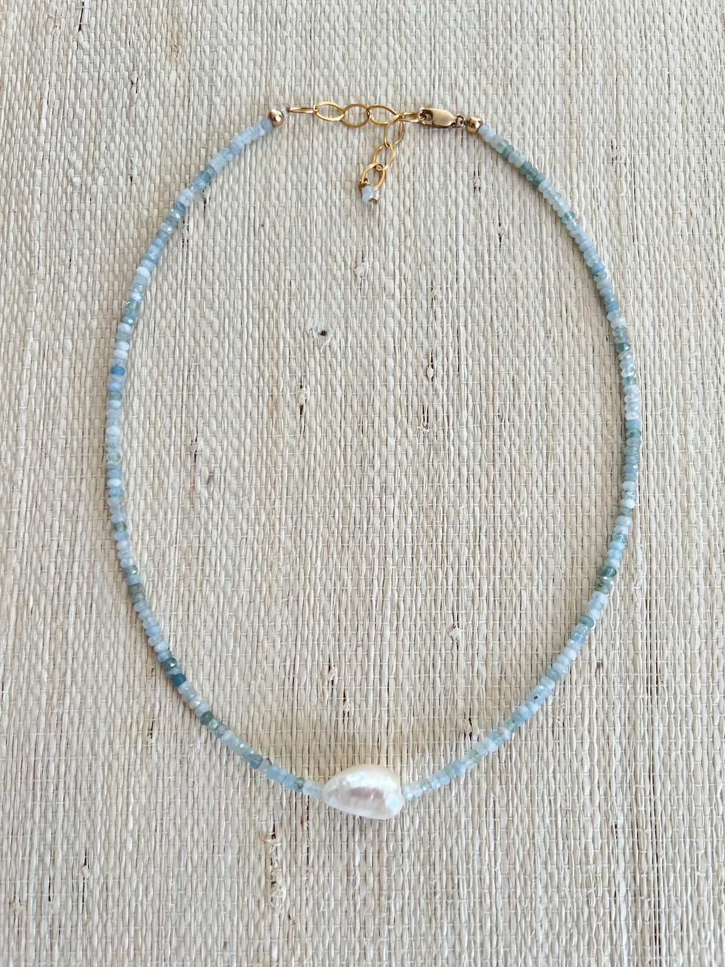 Aqua Pearl Necklace