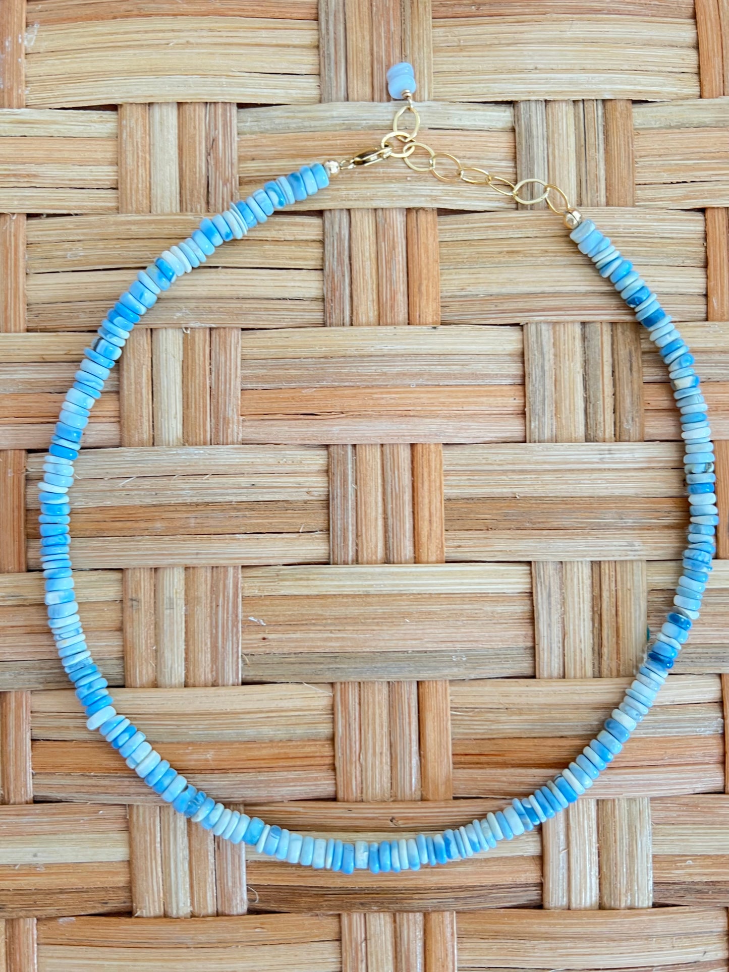 Shades of Blue Opal Necklace